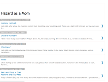 Tablet Screenshot of hazardasamom.blogspot.com