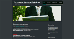 Desktop Screenshot of doctoradoencomunicacionaplicada.blogspot.com