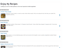 Tablet Screenshot of njoymyrecipes.blogspot.com