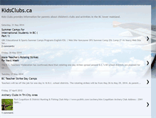 Tablet Screenshot of kids-clubs.blogspot.com