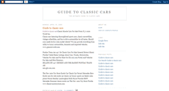Desktop Screenshot of guidetoclassiccars.blogspot.com