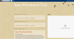Desktop Screenshot of easywebsearchtool.blogspot.com