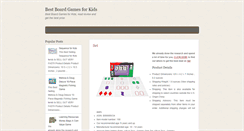 Desktop Screenshot of bestboardgamesforkids.blogspot.com