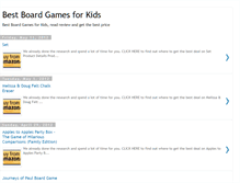 Tablet Screenshot of bestboardgamesforkids.blogspot.com