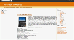 Desktop Screenshot of hitechproducts.blogspot.com