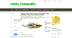 Desktop Screenshot of equity-commodity.blogspot.com