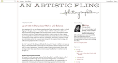 Desktop Screenshot of anartisticfling.blogspot.com