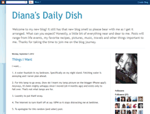 Tablet Screenshot of dianasdailydish.blogspot.com