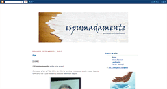 Desktop Screenshot of espumadamente.blogspot.com