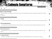 Tablet Screenshot of cadenciasempiterna.blogspot.com