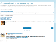 Tablet Screenshot of cursoanimadormayores.blogspot.com