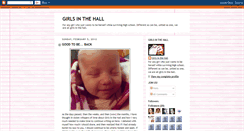 Desktop Screenshot of girlsinthehall.blogspot.com