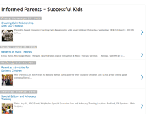 Tablet Screenshot of informedparentssuccessfulkids.blogspot.com