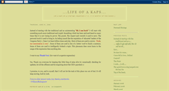 Desktop Screenshot of lifeofakaps.blogspot.com