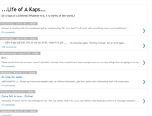 Tablet Screenshot of lifeofakaps.blogspot.com