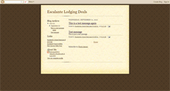 Desktop Screenshot of escalantebnb.blogspot.com
