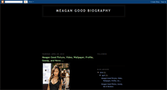 Desktop Screenshot of meagan-good-biography.blogspot.com