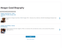 Tablet Screenshot of meagan-good-biography.blogspot.com