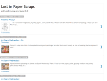 Tablet Screenshot of lostinpaperscraps.blogspot.com