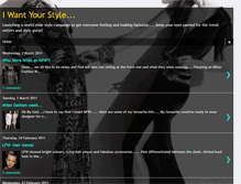 Tablet Screenshot of iwantyourstyle.blogspot.com