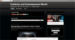 Desktop Screenshot of celebrity-entertainment-world.blogspot.com