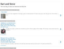 Tablet Screenshot of kariandsteve.blogspot.com