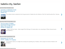 Tablet Screenshot of isabelacitybasilan.blogspot.com