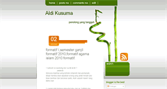 Desktop Screenshot of aldikusuma.blogspot.com