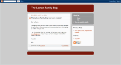 Desktop Screenshot of lathamfamilyblog.blogspot.com