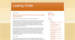 Desktop Screenshot of lastingorder.blogspot.com