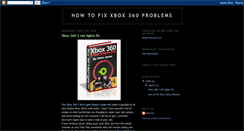 Desktop Screenshot of how-to-fix-xbox-360-problems.blogspot.com