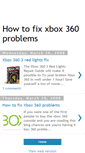 Mobile Screenshot of how-to-fix-xbox-360-problems.blogspot.com