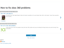 Tablet Screenshot of how-to-fix-xbox-360-problems.blogspot.com
