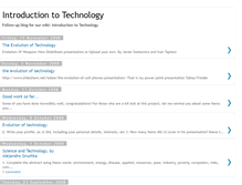 Tablet Screenshot of introductiontotechnologyblog.blogspot.com