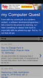 Mobile Screenshot of mycompuquest.blogspot.com