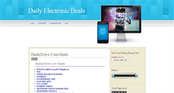 Desktop Screenshot of dailyelectronicdeal.blogspot.com