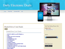 Tablet Screenshot of dailyelectronicdeal.blogspot.com