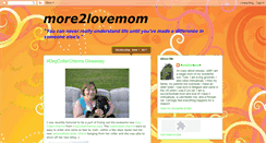 Desktop Screenshot of more2lovemom.blogspot.com