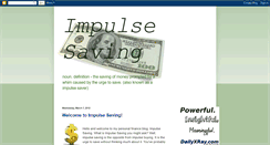 Desktop Screenshot of impulsesaving.blogspot.com