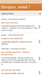 Mobile Screenshot of bonjoursoleil-antonio.blogspot.com