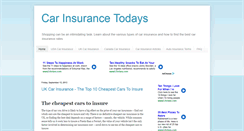 Desktop Screenshot of carinsurancetodays.blogspot.com
