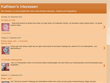 Tablet Screenshot of kathleens-interessen.blogspot.com