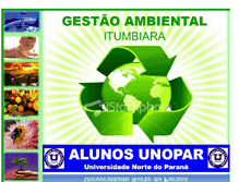 Tablet Screenshot of gestaoambientalunoparitumbiara.blogspot.com