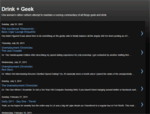 Tablet Screenshot of drinkplusgeek.blogspot.com