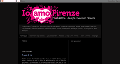 Desktop Screenshot of ioamofirenze.blogspot.com