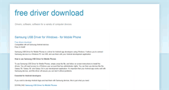 Desktop Screenshot of free-drivers.blogspot.com