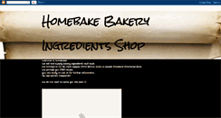 Desktop Screenshot of homebake06.blogspot.com