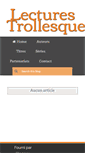 Mobile Screenshot of lecturestrollesques.blogspot.com