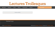 Tablet Screenshot of lecturestrollesques.blogspot.com