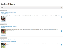 Tablet Screenshot of cocktailquest.blogspot.com